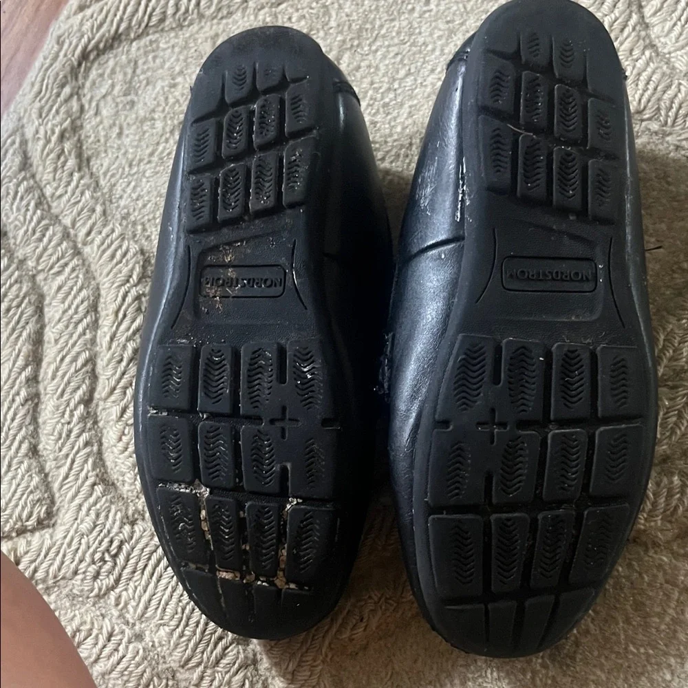 Nordstrom Black Leather Loafers for boys